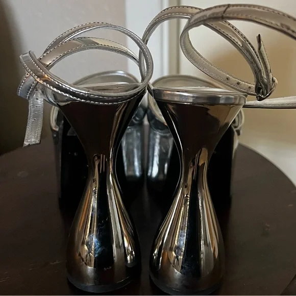 Simon Miller Peep Toe Ankle Strap Platform Sandals Shoes Heels 37 - Picture 10 of 13